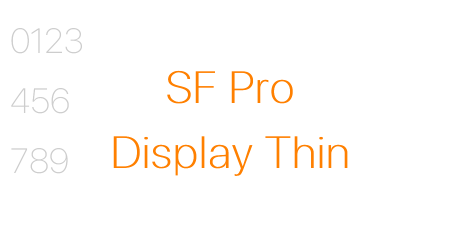 SF Pro Display Thin