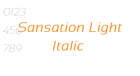 Sansation Light Italic