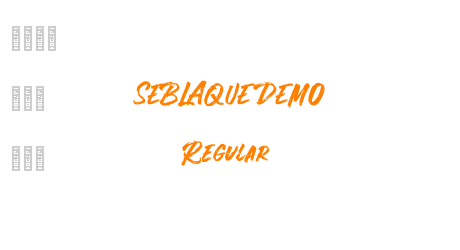 SEBLAQUE DEMO Regular