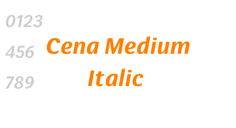Cena Medium Italic
