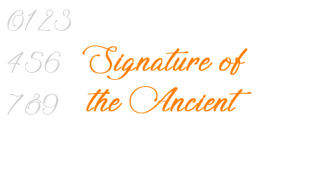 Signature of the Ancient