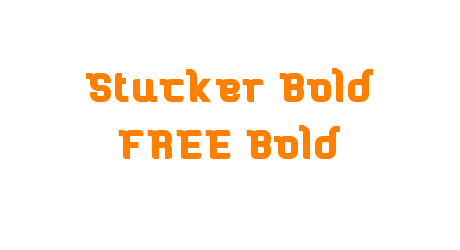 Stucker Bold FREE Bold
