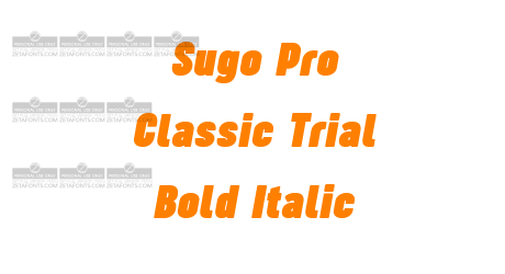 Sugo Pro Classic Trial Bold Italic