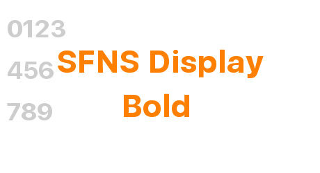SFNS Display Bold