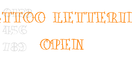 Tattoo Lettering Open
