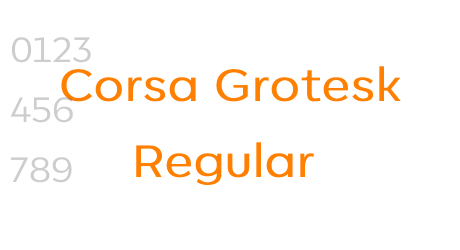 Corsa Grotesk Regular