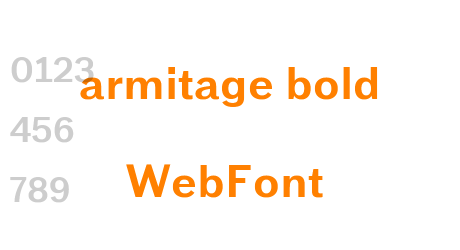 armitage bold WebFont