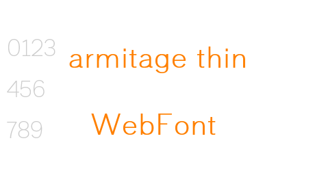armitage thin WebFont