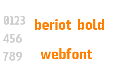 beriot bold webfont