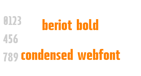 beriot bold condensed webfont