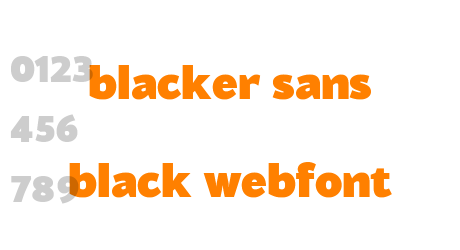blacker sans black webfont