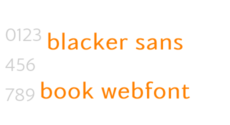 blacker sans book webfont