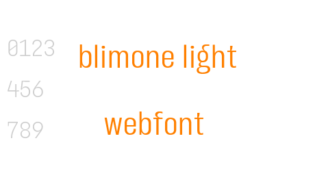 blimone light webfont