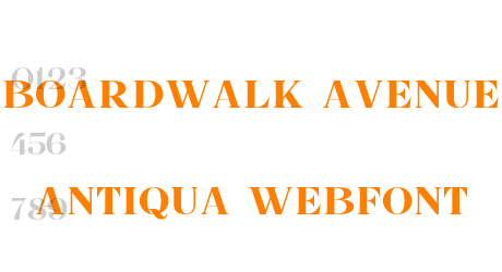 boardwalk avenue antiqua webfont