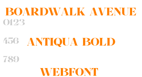 boardwalk avenue antiqua bold webfont