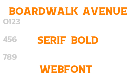 boardwalk avenue serif bold webfont