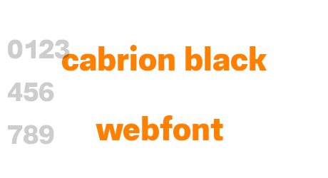 cabrion black webfont