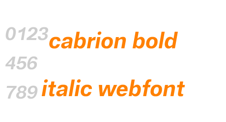 cabrion bold italic webfont