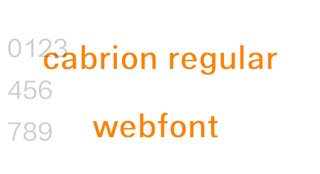 cabrion regular webfont