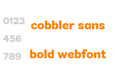 cobbler sans bold webfont
