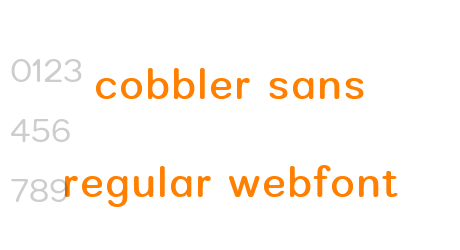 cobbler sans regular webfont