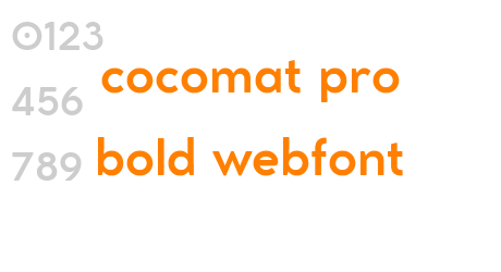 cocomat pro bold webfont