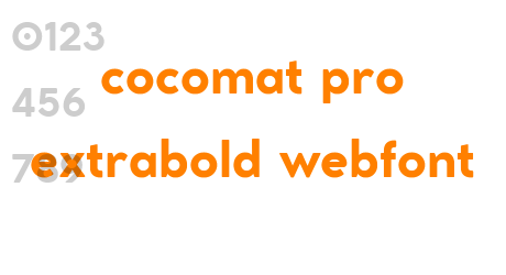 cocomat pro extrabold webfont