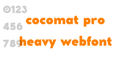 cocomat pro heavy webfont