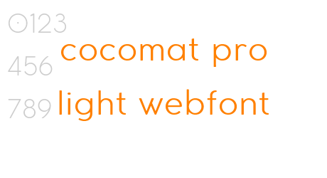 cocomat pro light webfont