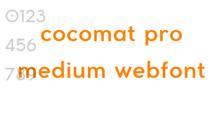 cocomat pro medium webfont
