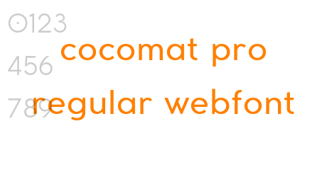 cocomat pro regular webfont