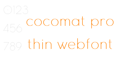 cocomat pro thin webfont