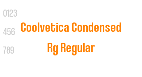 Coolvetica Condensed Rg Regular
