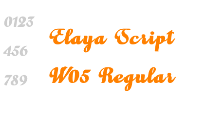 Elaya Script W05 Regular
