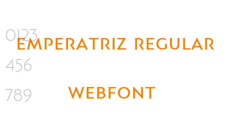emperatriz regular webfont