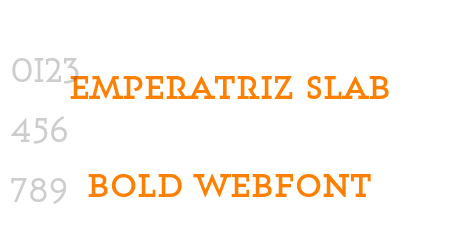 emperatriz slab bold webfont