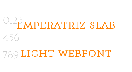 emperatriz slab light webfont