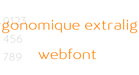 ergonomique extralight webfont