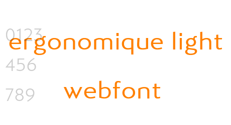 ergonomique light webfont