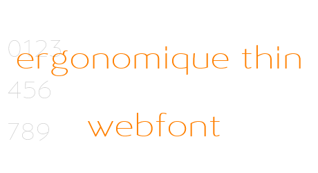 ergonomique thin webfont