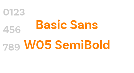 Basic Sans W05 SemiBold