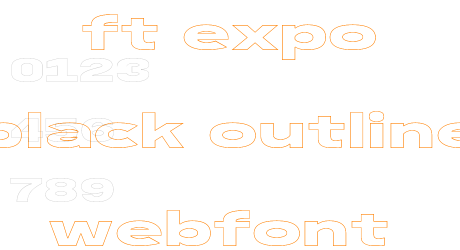 ft expo black outline webfont