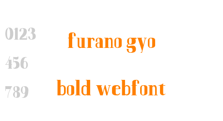 furano gyo bold webfont