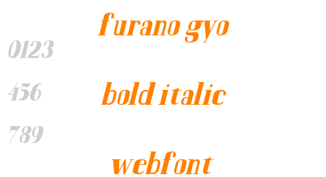 furano gyo bold italic webfont