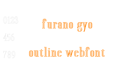 furano gyo outline webfont