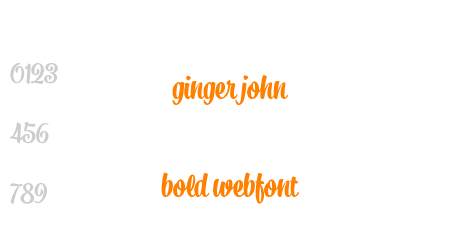 ginger john bold webfont