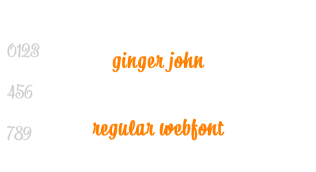 ginger john regular webfont