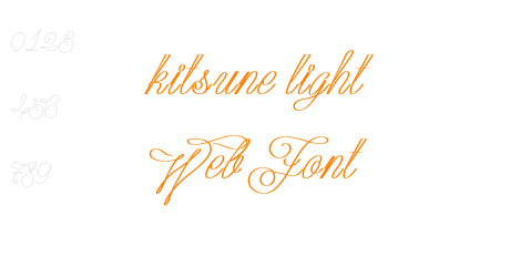 kitsune light WebFont