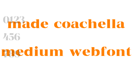 made coachella medium webfont