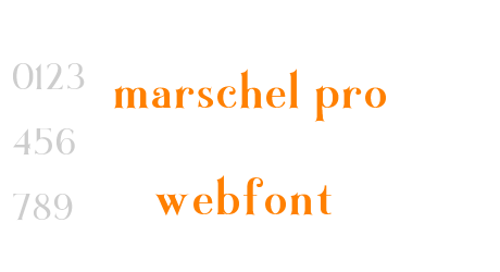 marschel pro webfont